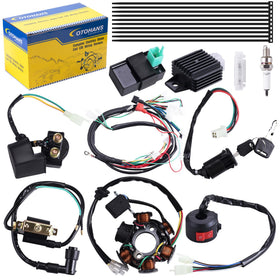 OTOHANS AUTOMOTIVE front packaging showing full harness kit and parts for quick identification and convenience