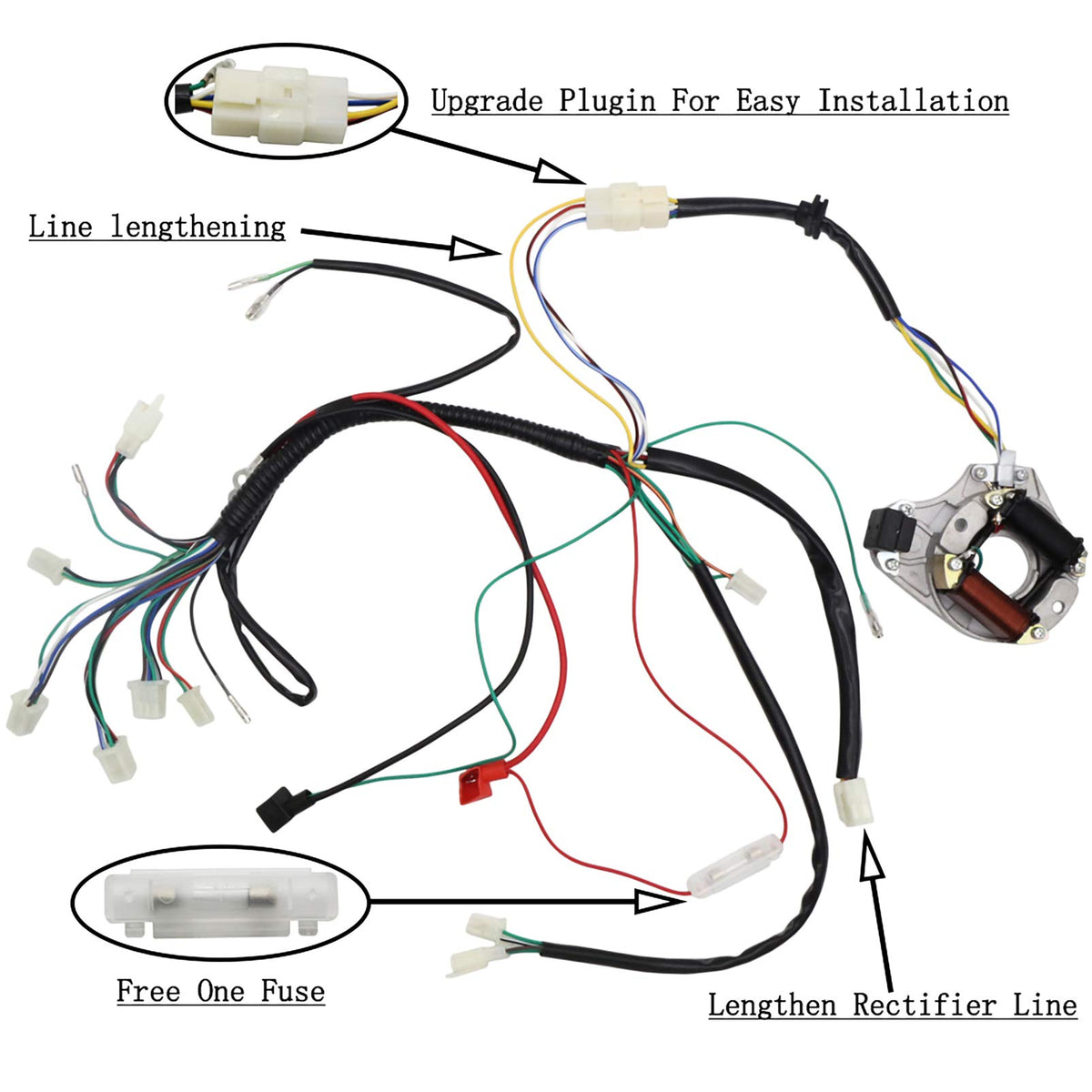 OTOHANS AUTOMOTIVE waterproof ignition switch with two keys, secure start and theft deterrent