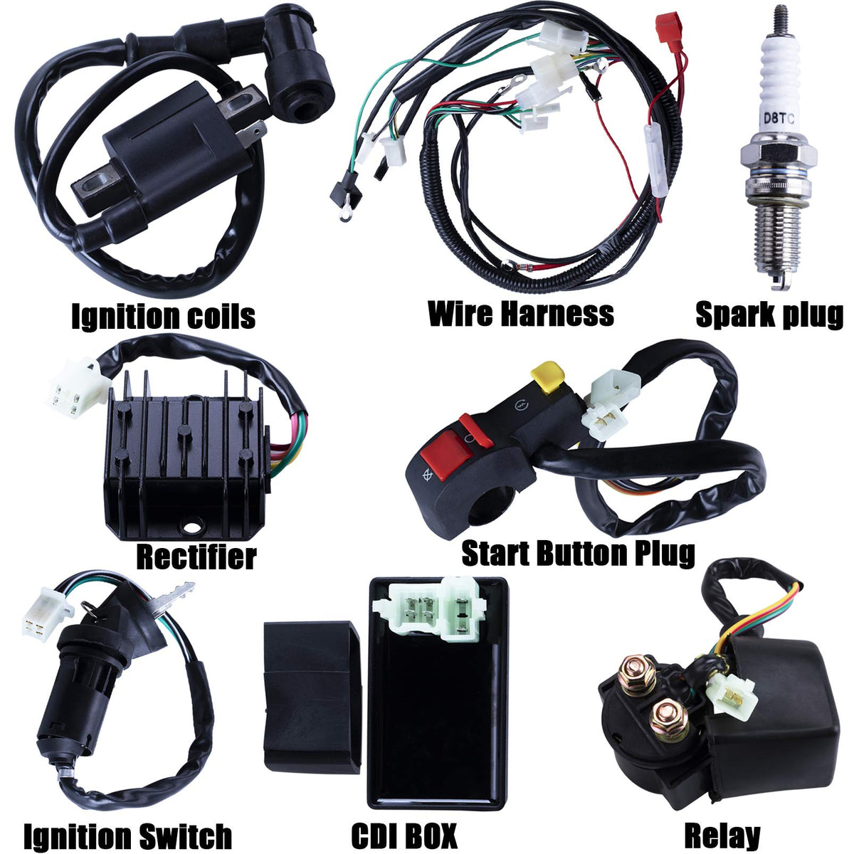 OTOHANS AUTOMOTIVE keyed waterproof ignition switch with two keys for secure starting