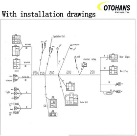 OTOHANS AUTOMOTIVE wiring harness installed in ATV engine bay demonstrating tidy routing and fit