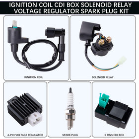 OTOHANS AUTOMOTIVE two spark plugs with zip ties and connectors illustrating ready-to-install convenience