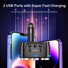 OTOOKAYA detail of dual USB ports with smart charging detection for faster charging