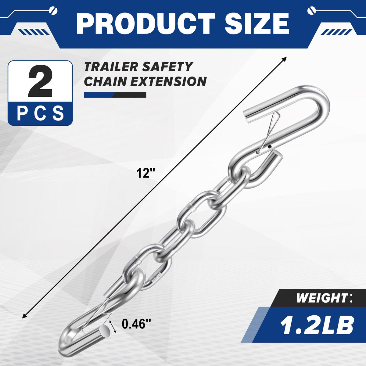 Otoolling close-up of galvanized chain links highlighting corrosion resistance benefit