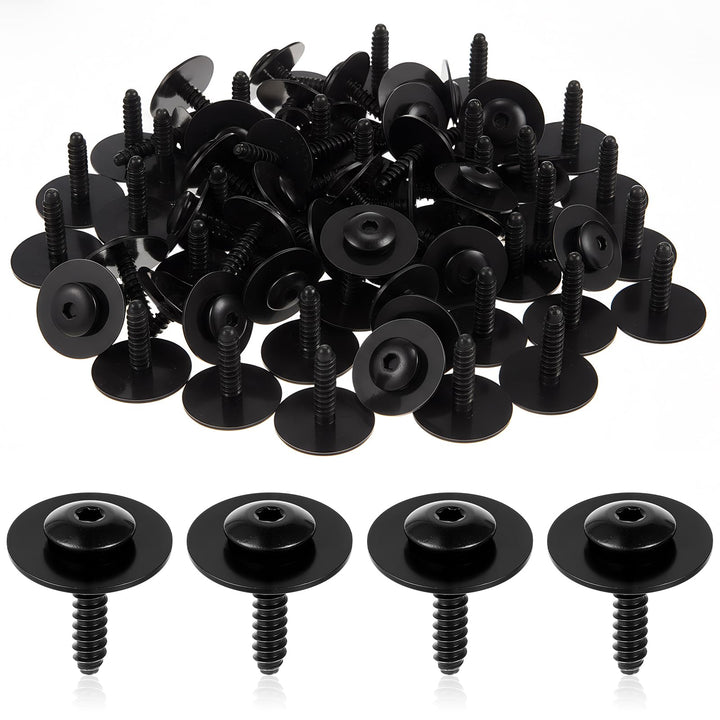 Otoolling front view of 50-piece screw kit showing contents and label, durable supply benefit