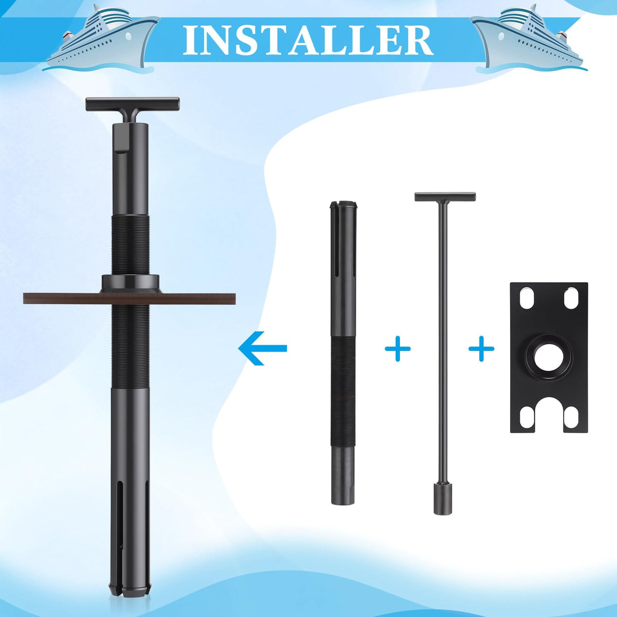Otoolling puller with included gloves and parts for cleaner handling