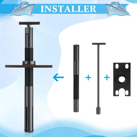 Otoolling puller with included gloves and parts for cleaner handling