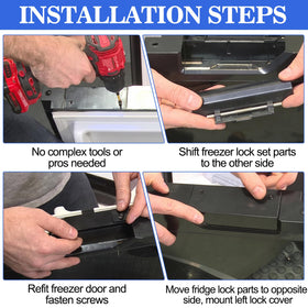 Otoolling latch beside ruler showing size and easy swap benefit