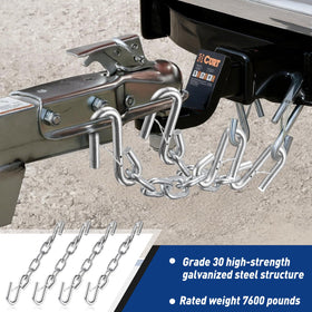 Otoolling chain next to ruler showing 12-inch length for accurate fitment