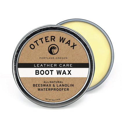 Otter Wax front tin displaying label and 5 oz size for easy identification and storage