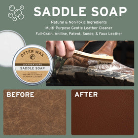 Otter Wax leather salve texture on fingertip illustrating conditioning benefit