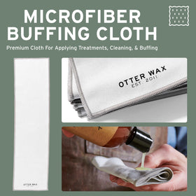 Otter Wax kit used on shoes and bag in lifestyle scene showing revived appearance
