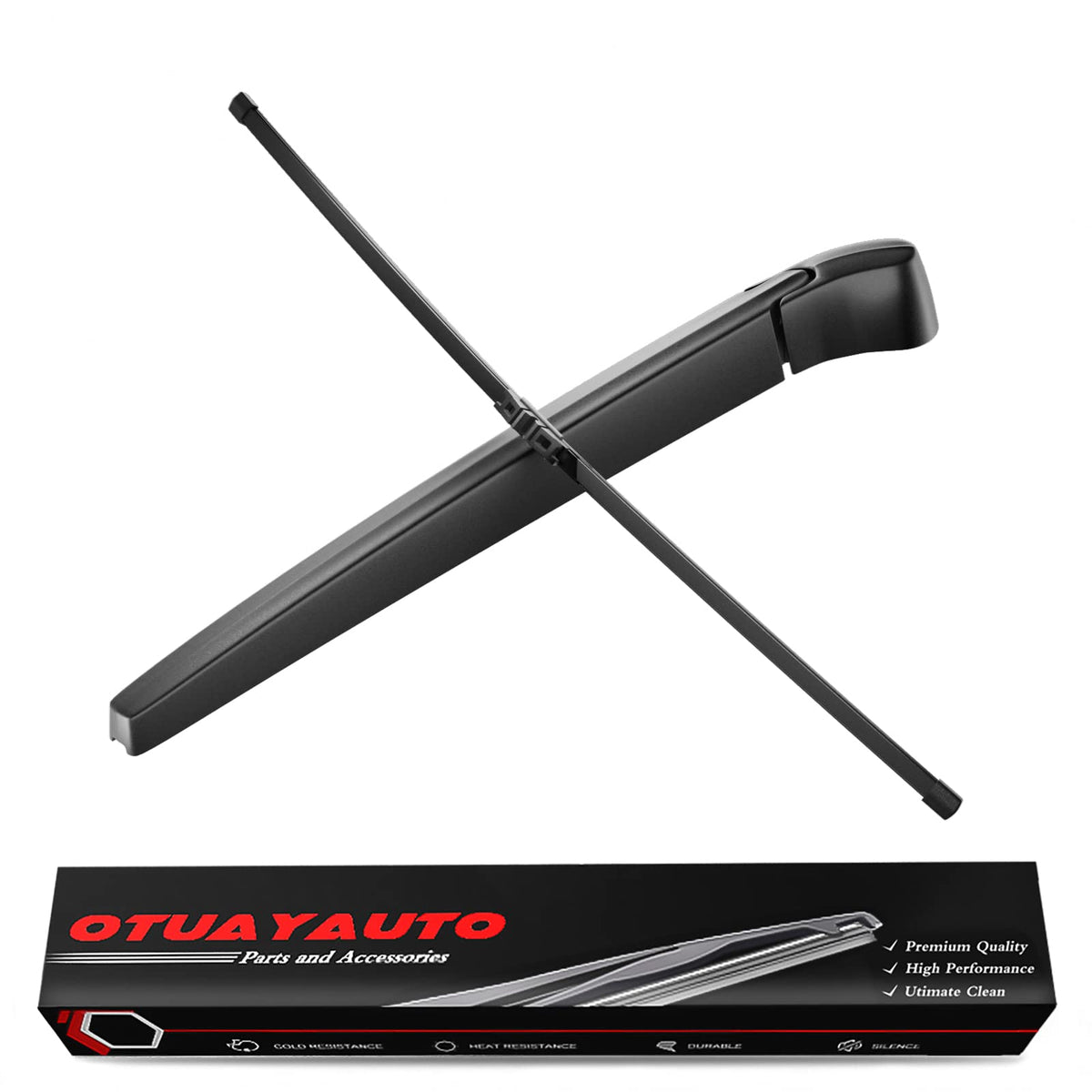 OTUAYAUTO rear wiper arm and blade front view showing OEM-style fit and durability