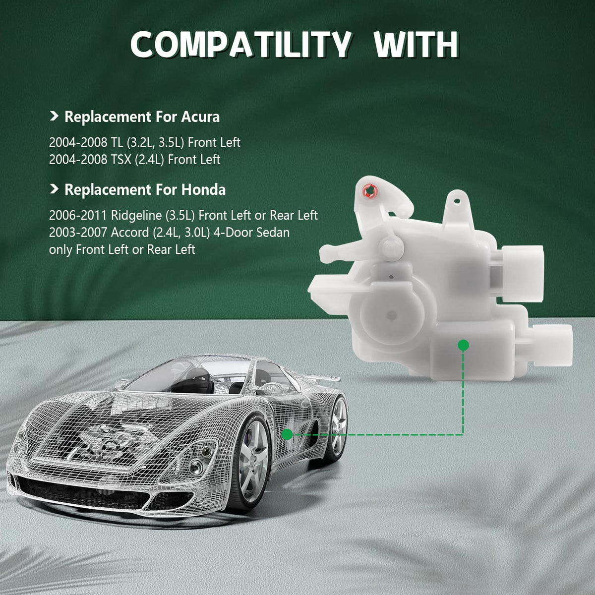 OTUAYAUTO actuator motor close-up highlighting durable motor for long life