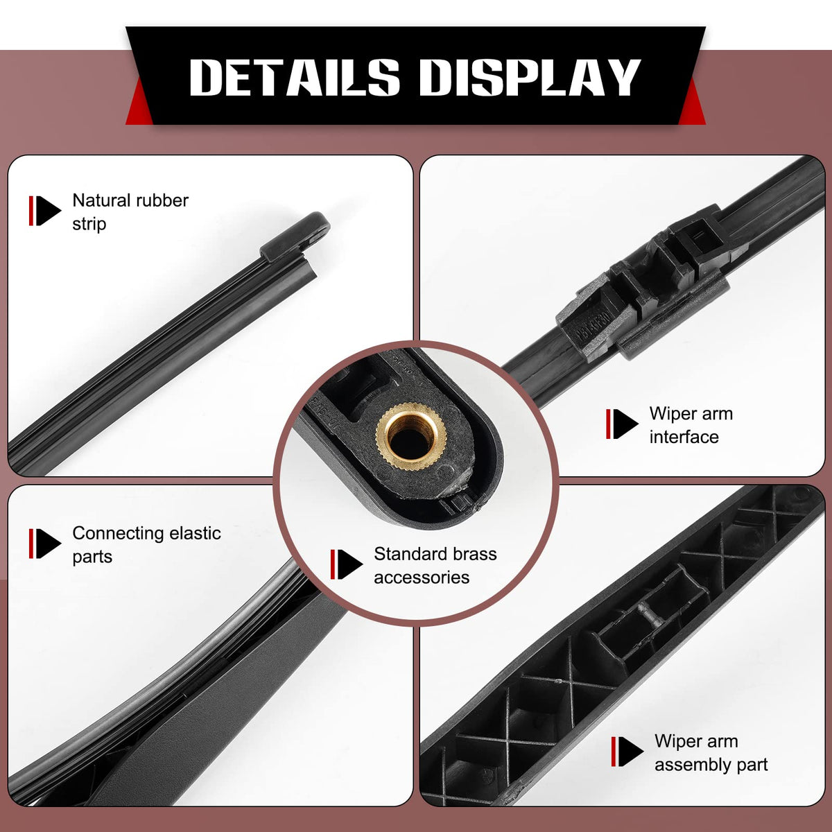 OTUAYAUTO wiper arm and cover closeup protecting pivot points