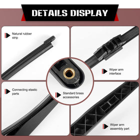 OTUAYAUTO wiper arm and cover closeup protecting pivot points