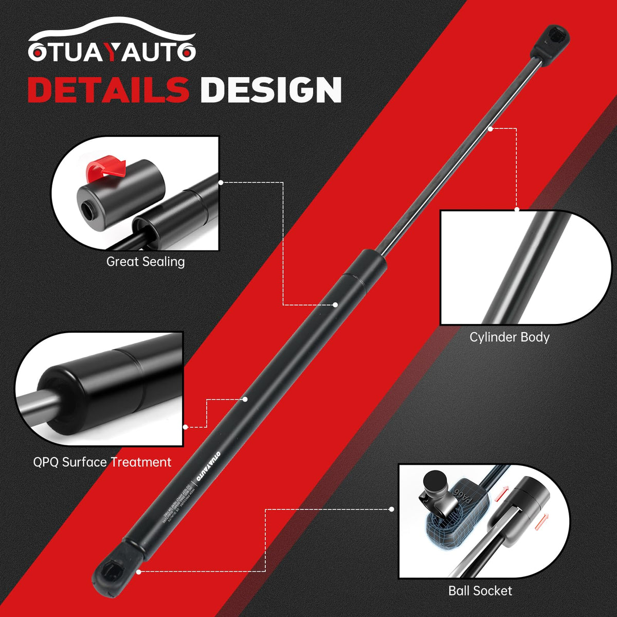 OTUAYAUTO included 10mm ball studs and lock washers for easy fit