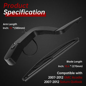 OTUAYAUTO blade rubber close-up highlighting durable weather resistance