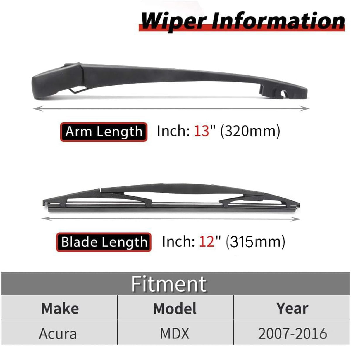 OTUAYAUTO blade close-up rubber edge for smoother wiping