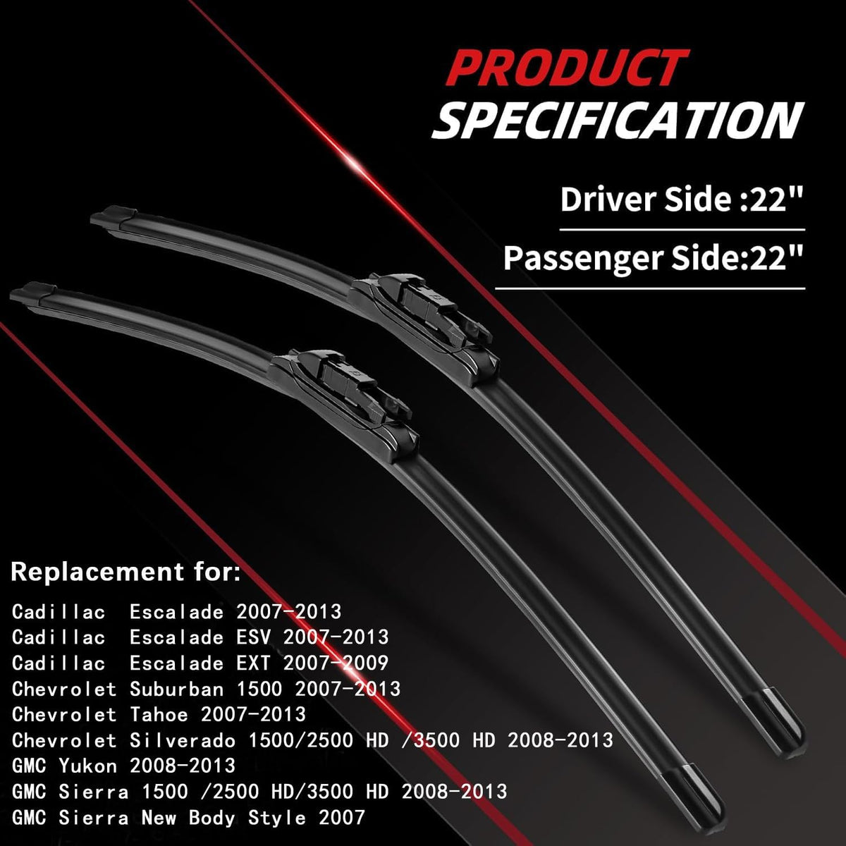 OTUAYAUTO blade close-up of rubber edge delivering smooth streak-free wiping performance