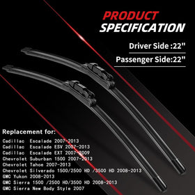 OTUAYAUTO blade close-up of rubber edge delivering smooth streak-free wiping performance