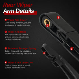 OTUAYAUTO blade edge detail highlighting precision-cut rubber for cleaner wipes