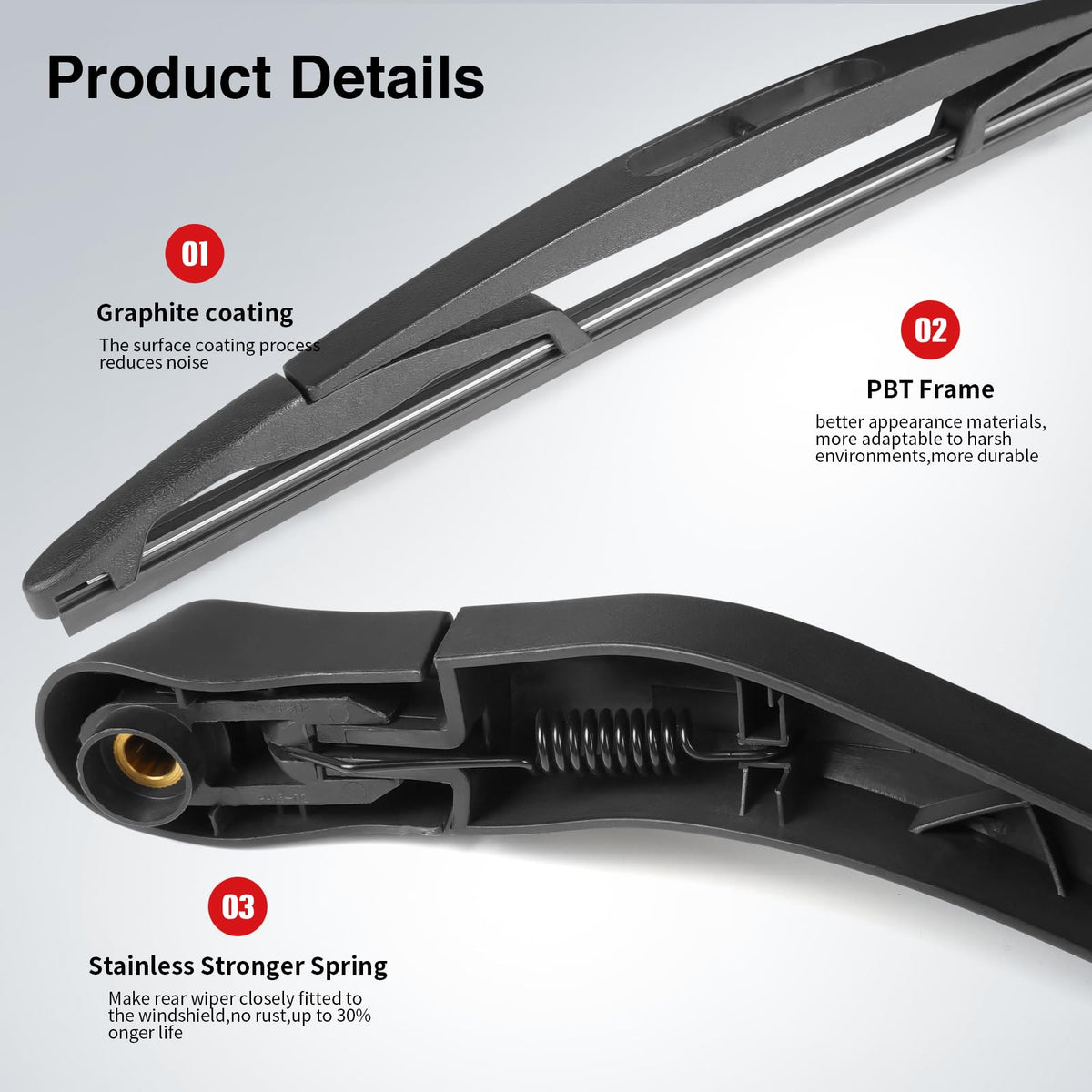 OTUAYAUTO complete set laydown displaying included arm and 12 inch blade