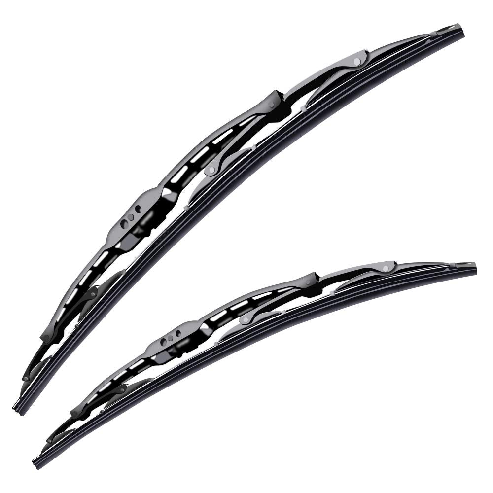 OTUAYAUTO front packaging showing 22+22 inch wiper pair and fit details, easy replacement benefit