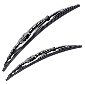 OTUAYAUTO front packaging showing 22+22 inch wiper pair and fit details, easy replacement benefit