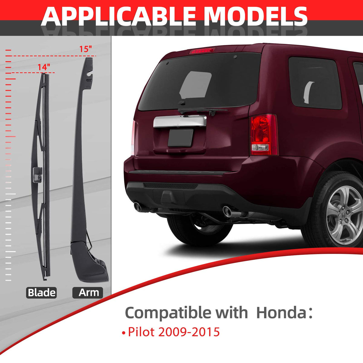 OTUAYAUTO installed on Honda Pilot rear hatch demonstrating exact factory fit
