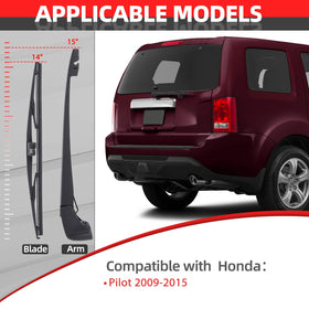 OTUAYAUTO installed on Honda Pilot rear hatch demonstrating exact factory fit