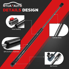 OTUAYAUTO strut beside measuring tape confirming extended and compressed length accuracy