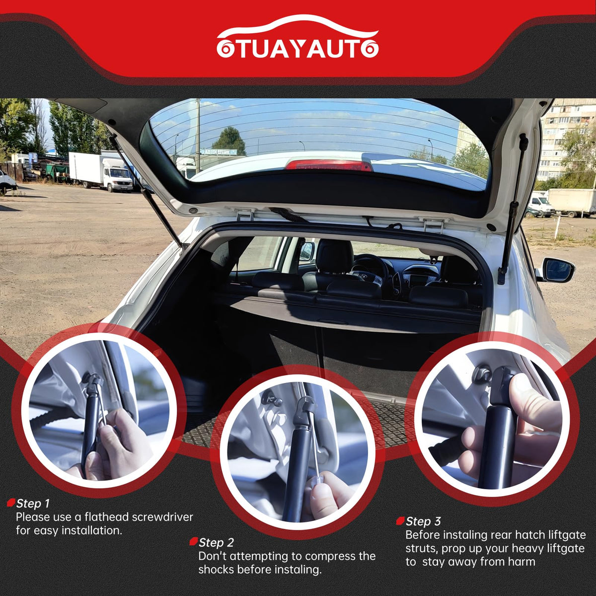 OTUAYAUTO lifestyle photo of open hatch helping convenient loading benefit