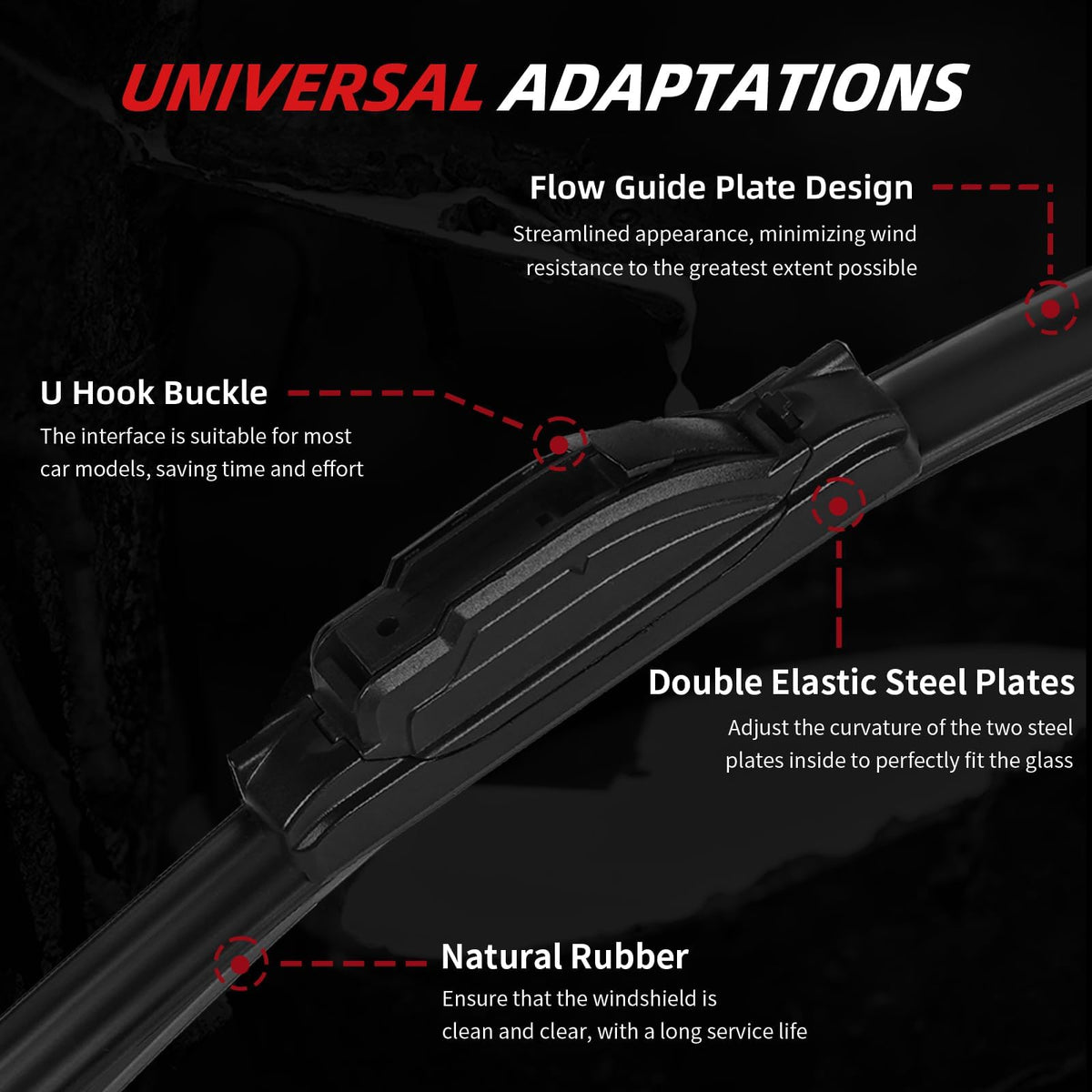 OTUAYAUTO mounted on a Silverado windshield, demonstrating improved visibility in use
