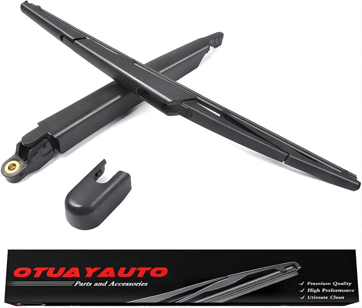 OTUAYAUTO front view of rear wiper arm and blade showing direct-fit design and easy replacement