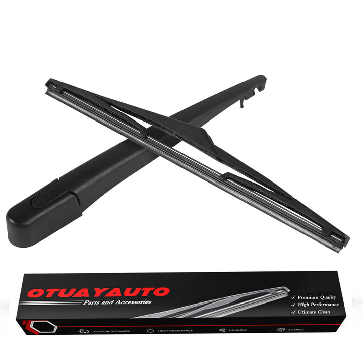 OTUAYAUTO rear wiper arm front packaging showing ready-to-install kit and fit benefit