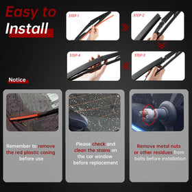 OTUAYAUTO arm and blade installed on a Grand Cherokee rear window improving visibility