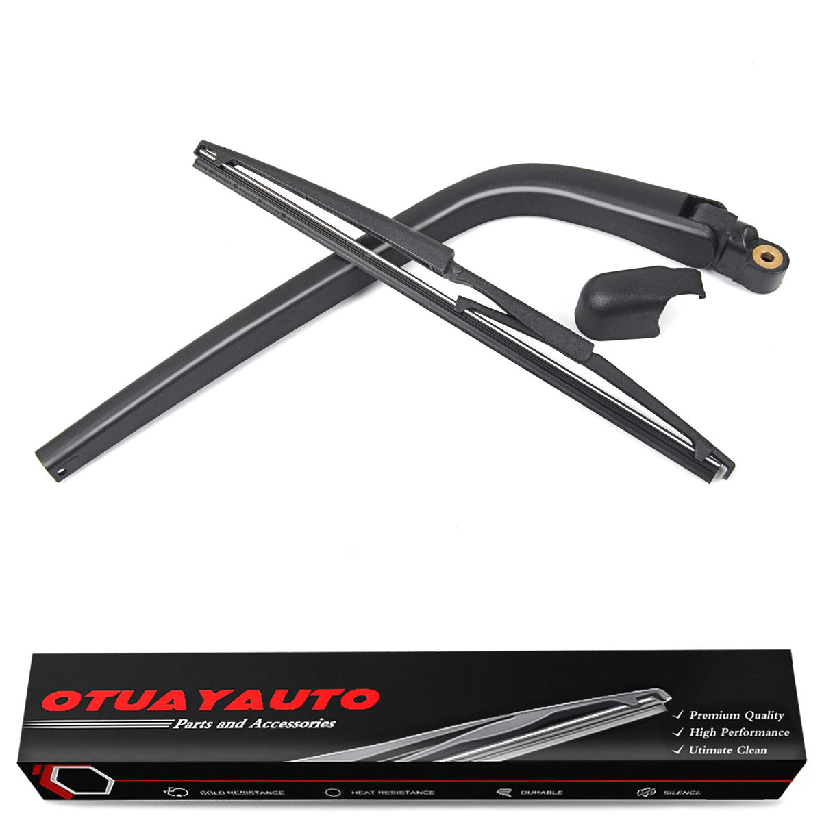OTUAYAUTO rear wiper kit front view showing all included parts and clean fit