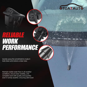 OTUAYAUTO washer spray pattern on windshield showing improved coverage
