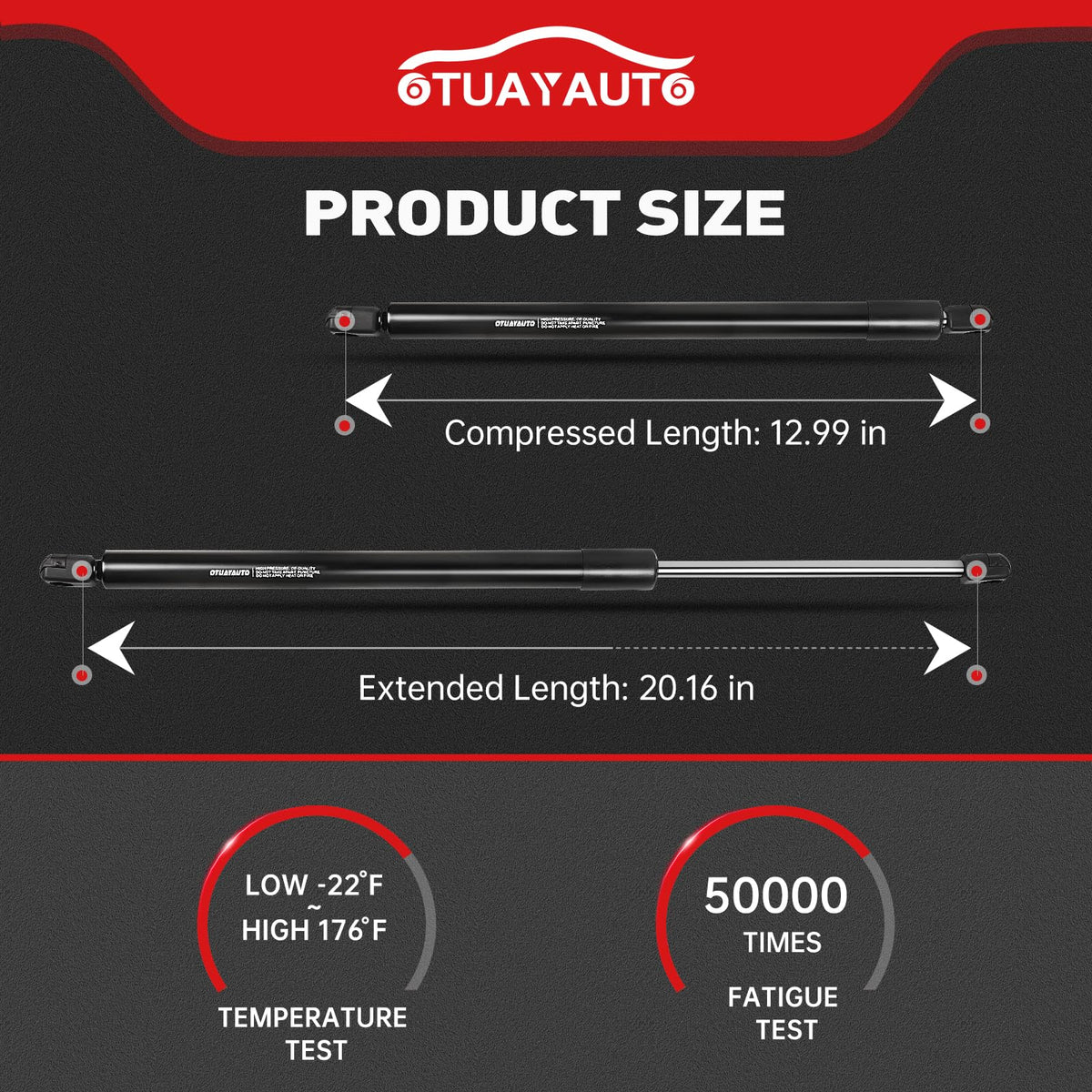 OTUAYAUTO strut installed on Highlander demonstrating smoother hatch lift