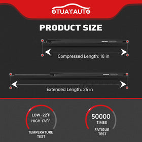 OTUAYAUTO struts with packaging and included parts for easy installation benefit