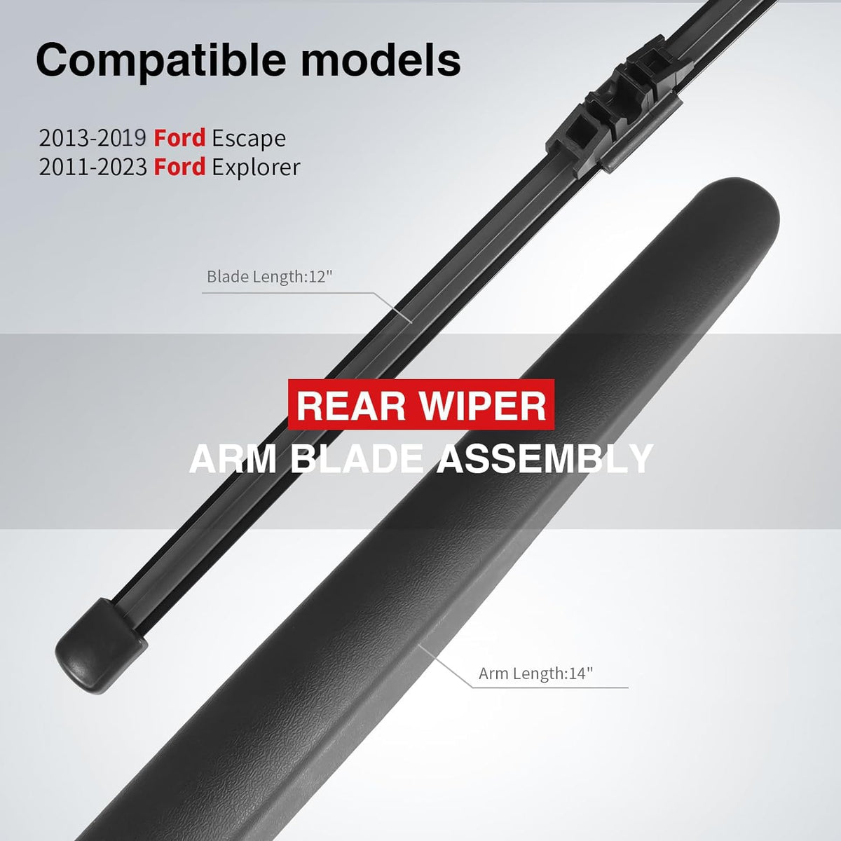 OTUAYAUTO wiper blade close-up showing durable rubber performance