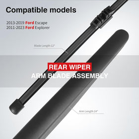 OTUAYAUTO wiper blade close-up showing durable rubber performance