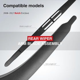 OTUAYAUTO blade rubber edge close-up demonstrating quiet clean wiping