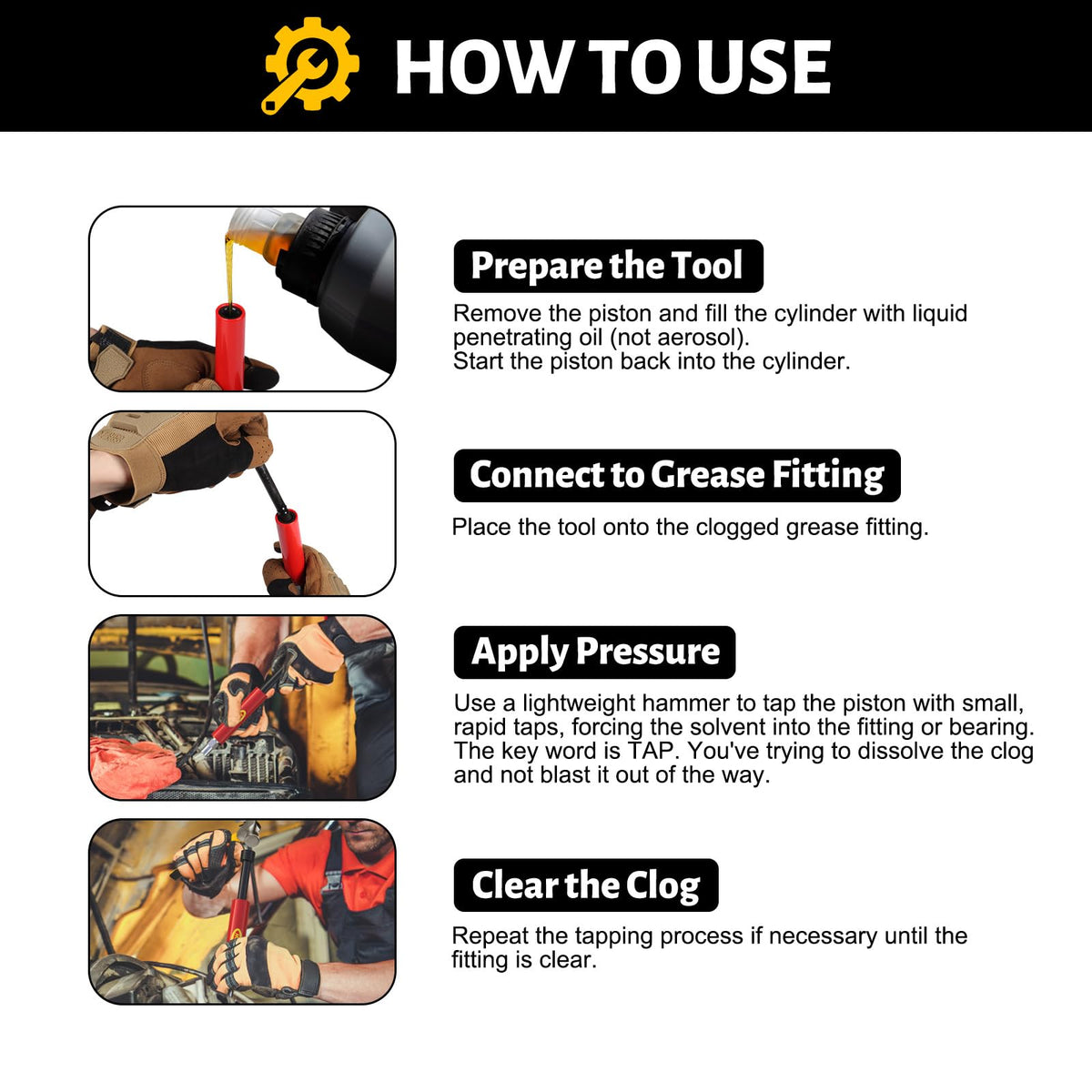 OTW tool next to wrench for scale showing compact size for tight spaces benefit