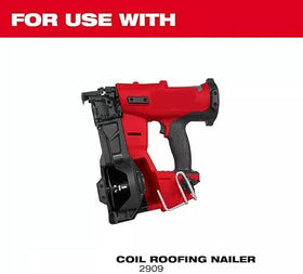 Ouassiidb installed on coil roofing nailer demonstrating alignment benefit
