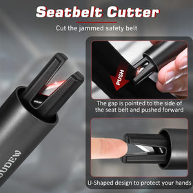 OUDEW whistle and LED flashlight combo showing signaling and illumination benefits