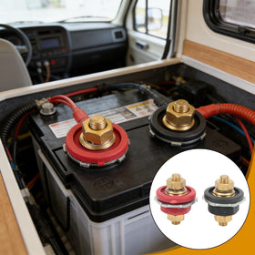 OUKENS black negative terminal grounding setup showing solid ground connection benefit