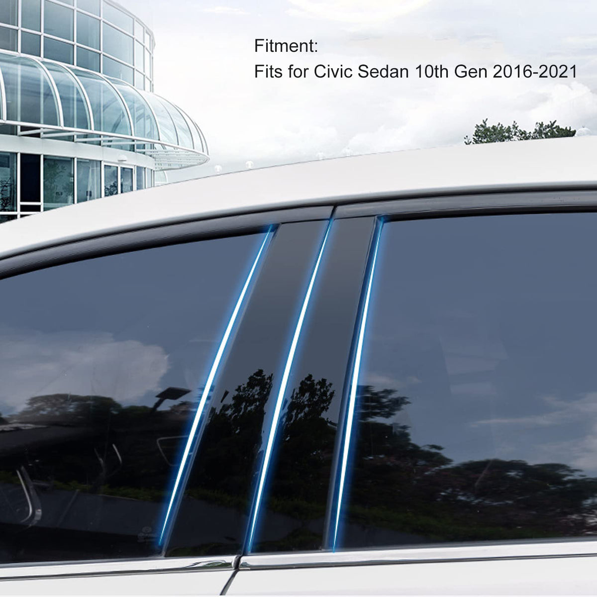 OUKENS kit laid out showing six trims and protective film for easy install