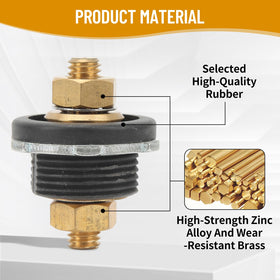 OUKENS rubber grommet seal detail providing vibration damping and moisture protection