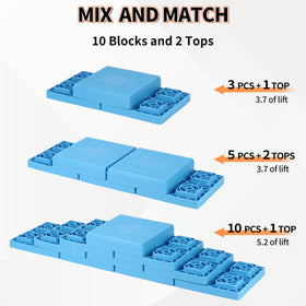 OULEME blocks placed under trailer wheel providing safer, firmer contact